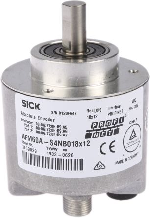 SICK Абсолютный энкодер серии AFM60 30V dc, 262144 ppr, Profinet сигнал, твердотельный тип, 10 мм вал