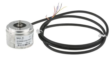 SICK DFS60B Серия Инкрементальный Кодировщик 32V dc, 10000 ppr, TTL, HTL Сигнал, Твердый Тип, 6 mm Шток