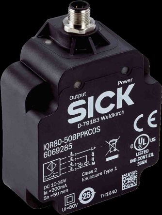 SICK IQR80-50BPPKC0S Блочный Датчик Приближения, M12 PNP IQR80 30V 50 mm 30 V dc 200 mA