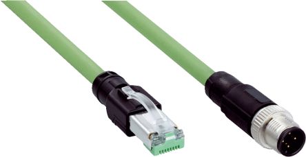 SICK SSL, 5 м Кабель Ethernet Cat5, Зеленый, Экранированная полиуретановая оболочка