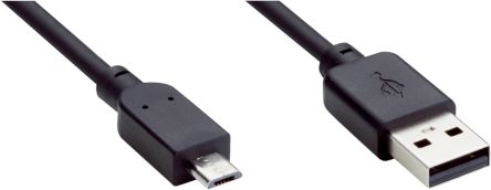 SICK Мужской 4-х Проводной Micro USB Тип B к Мужскому 4-х Проводному USB Тип A Кабель, 5 м