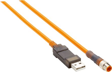 SICK Мужской 4-контактный M8, прямой к мужскому 8-контактному USB типа A кабелю, 10 м